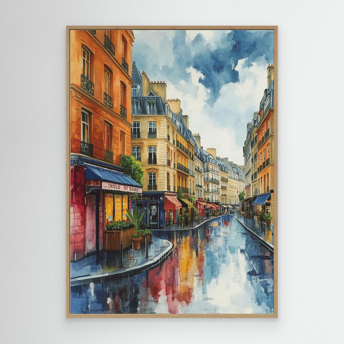 After the rain, boulevard reflections