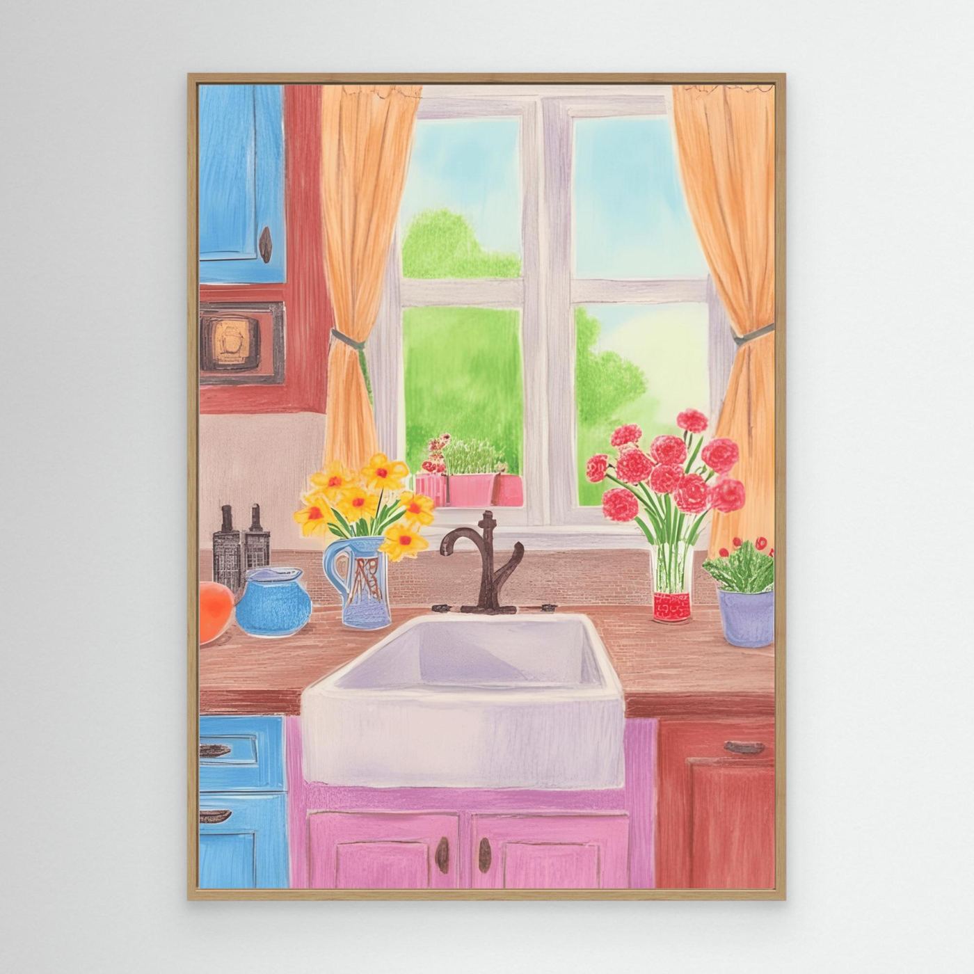 The farmhouse sink, summer garden