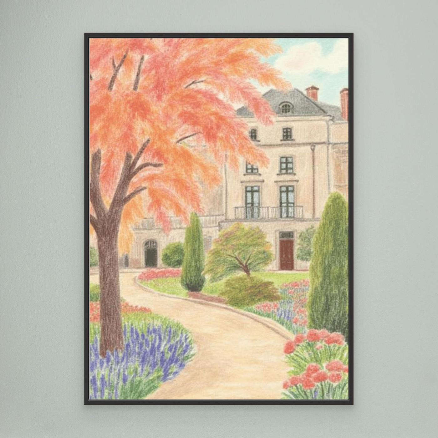 he estate, afternoon light