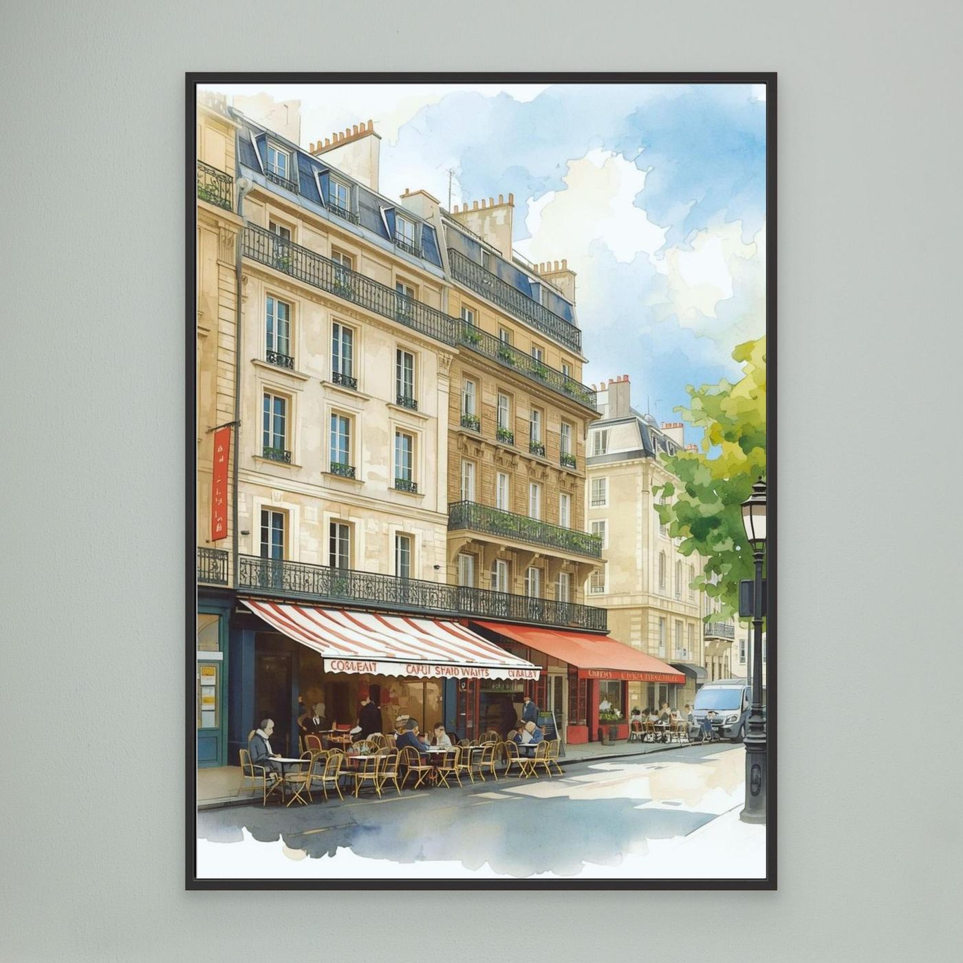 The striped awning, Île de la Cité