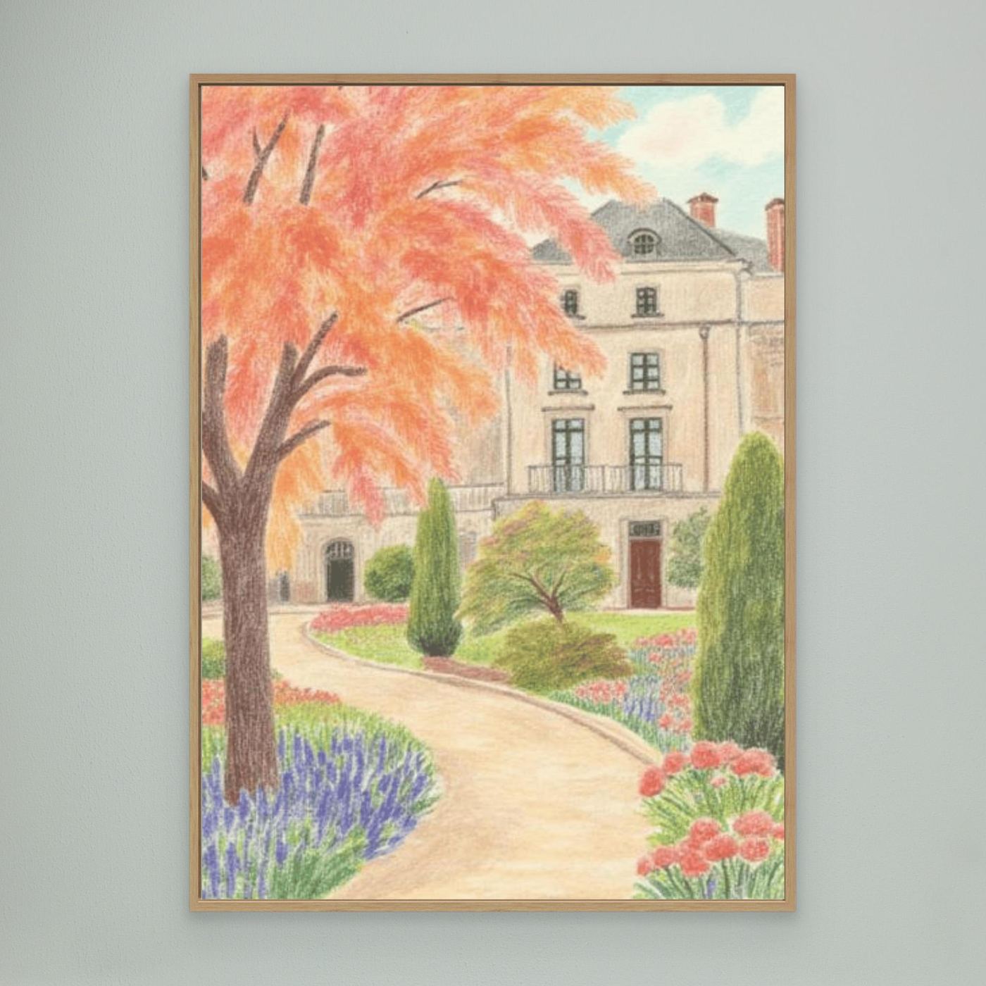 he estate, afternoon light