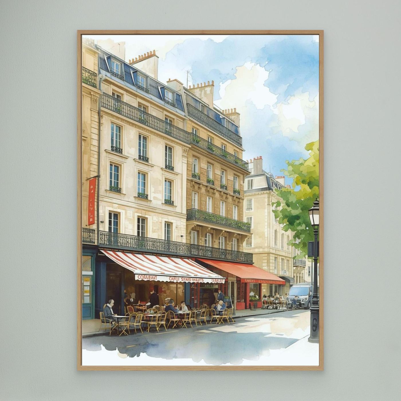 The striped awning, Île de la Cité