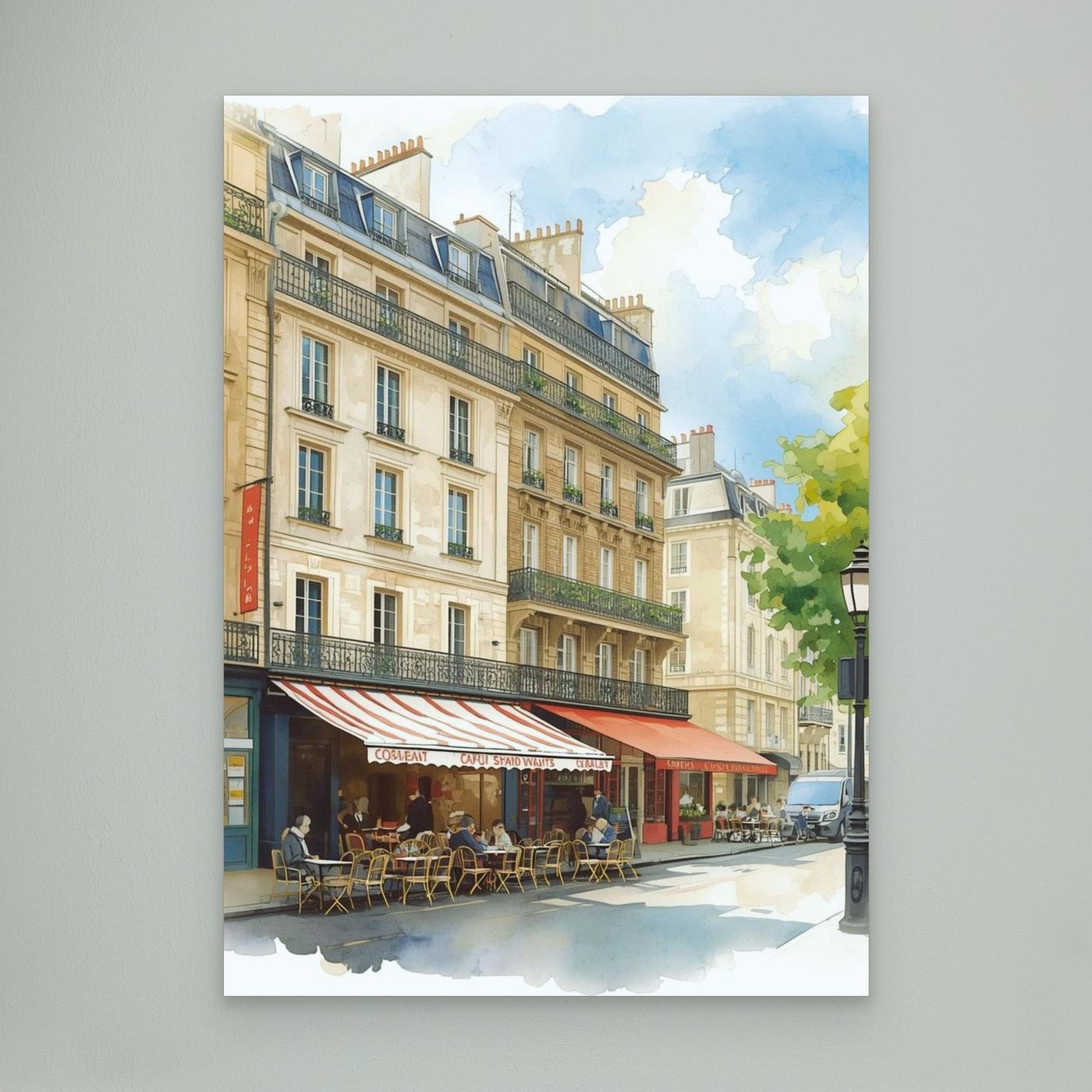The striped awning, Île de la Cité