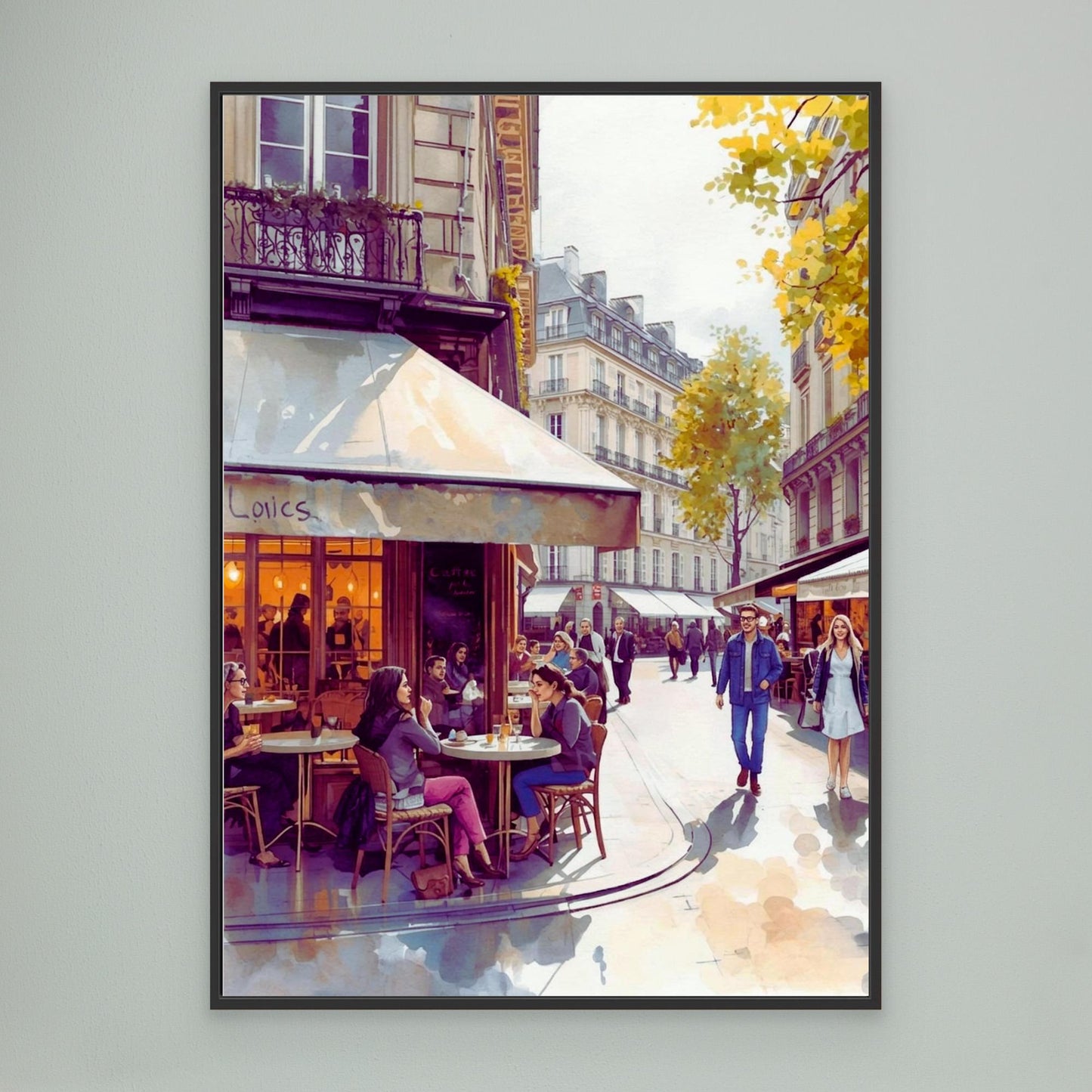 Sunlit pavement, Rive Droite