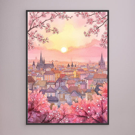 Rooftops at sunrise