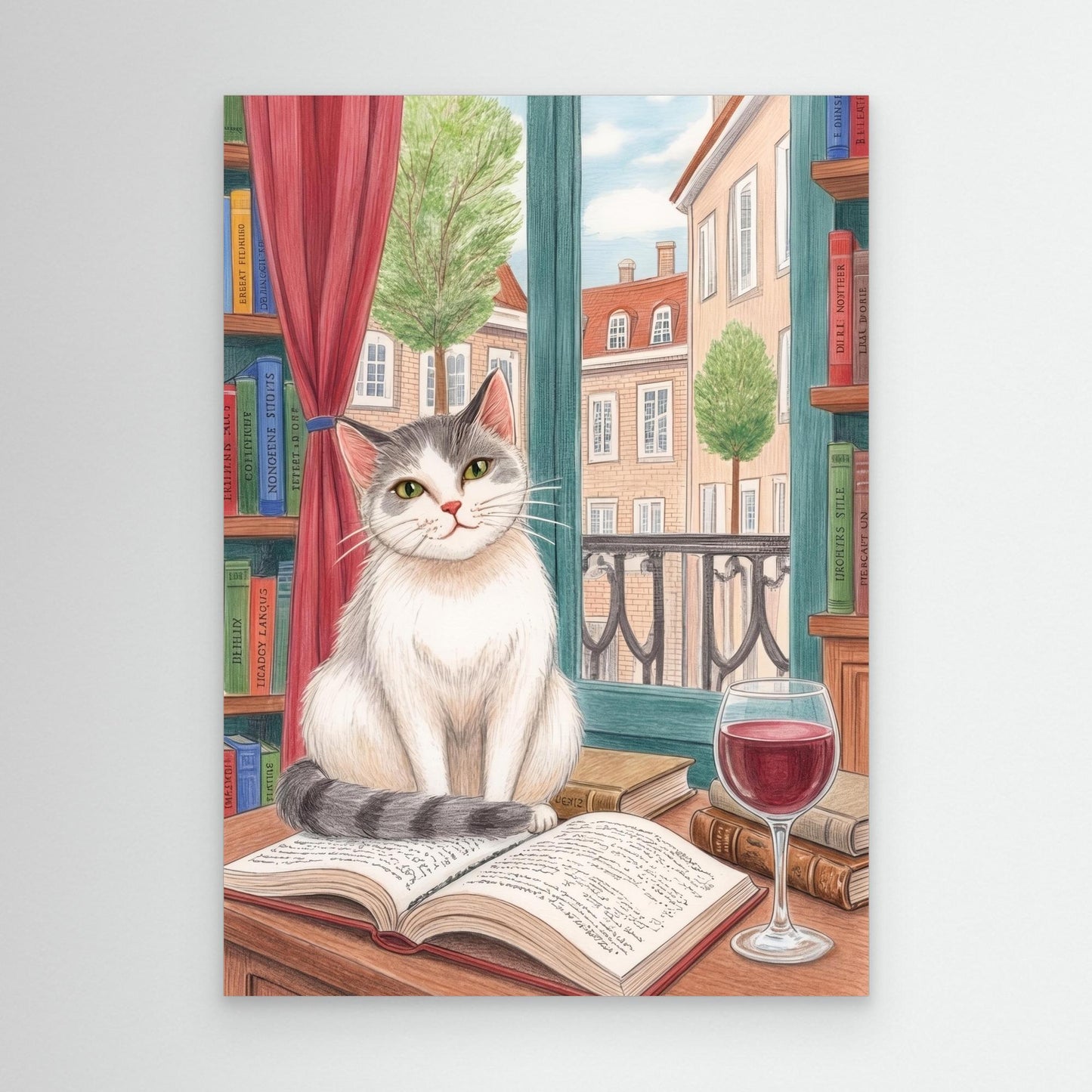 The Parisian bookshop cat