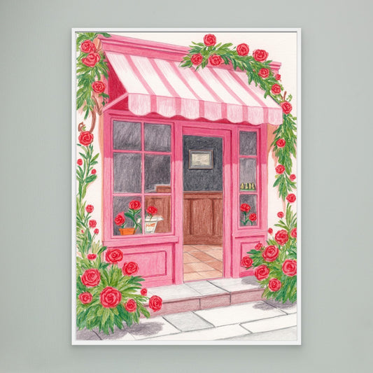 The pink boutique, rose frame
