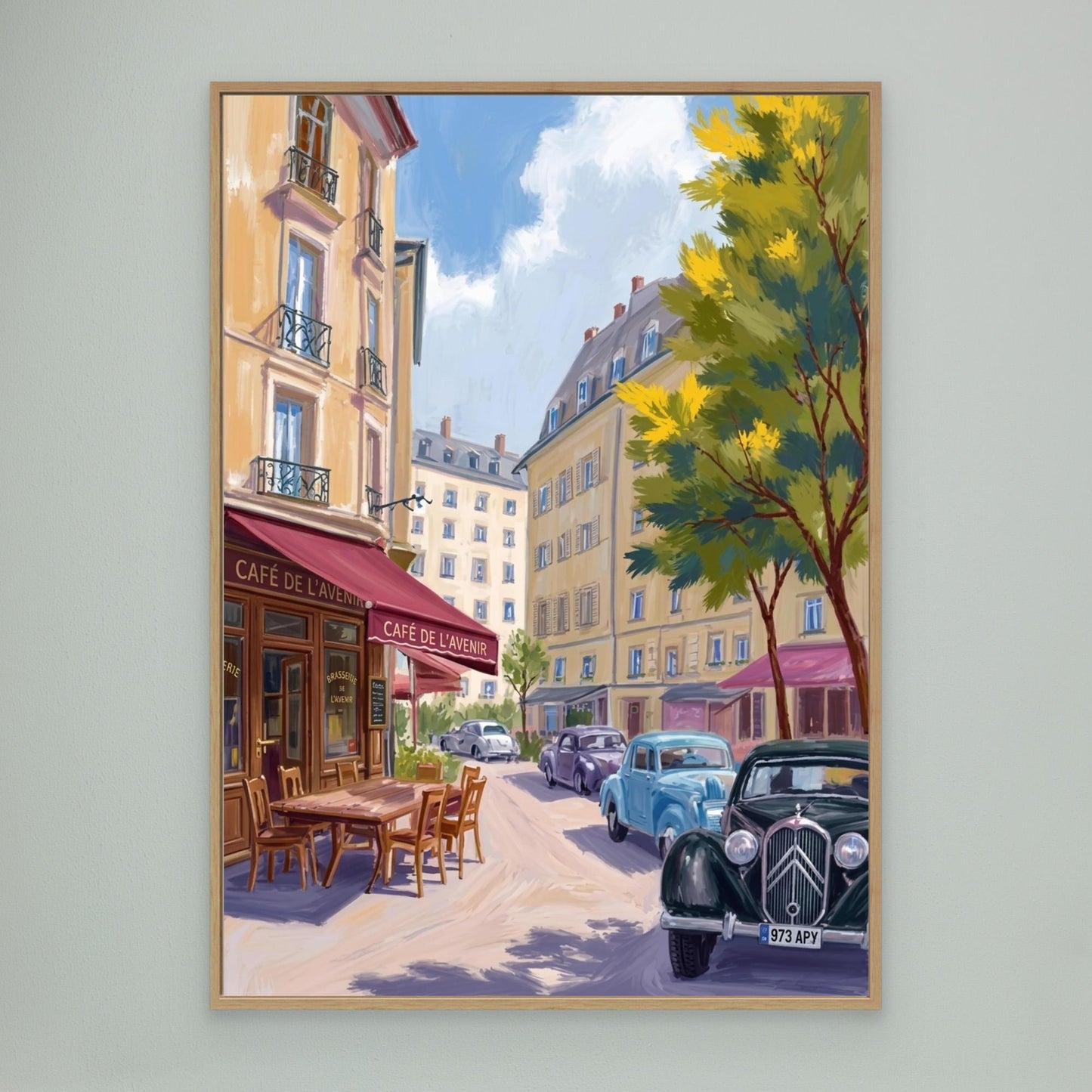 The quiet street, vintage Paris