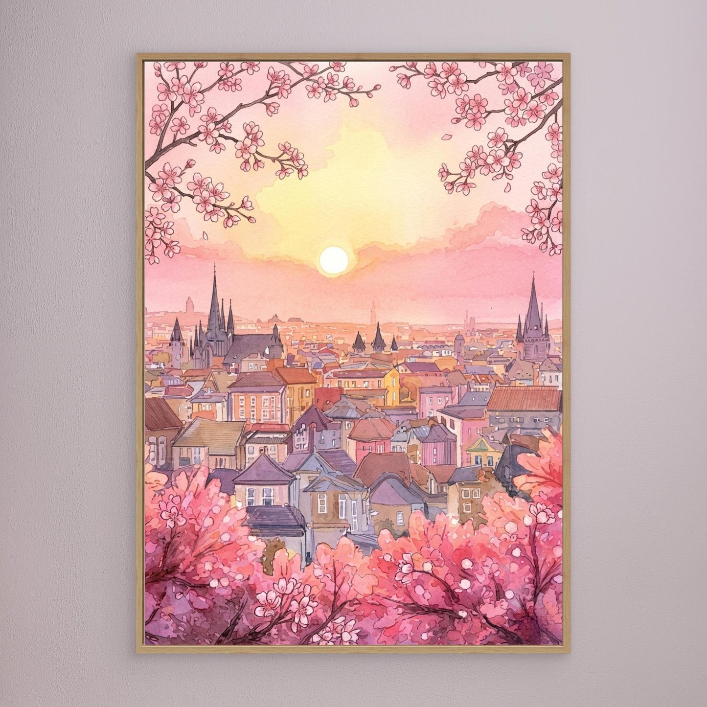 Rooftops at sunrise