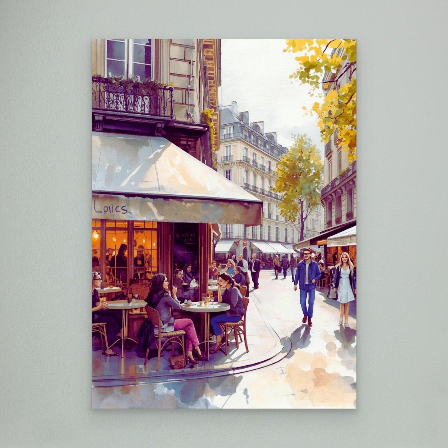 Sunlit pavement, Rive Droite