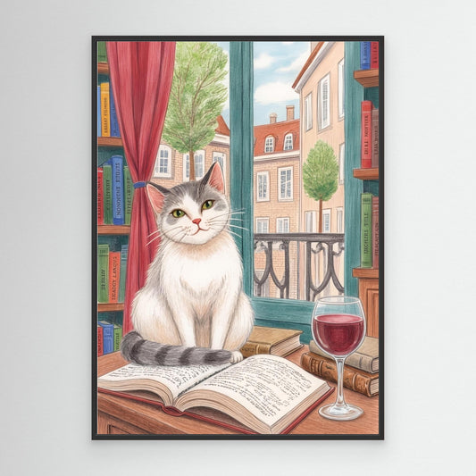 The Parisian bookshop cat