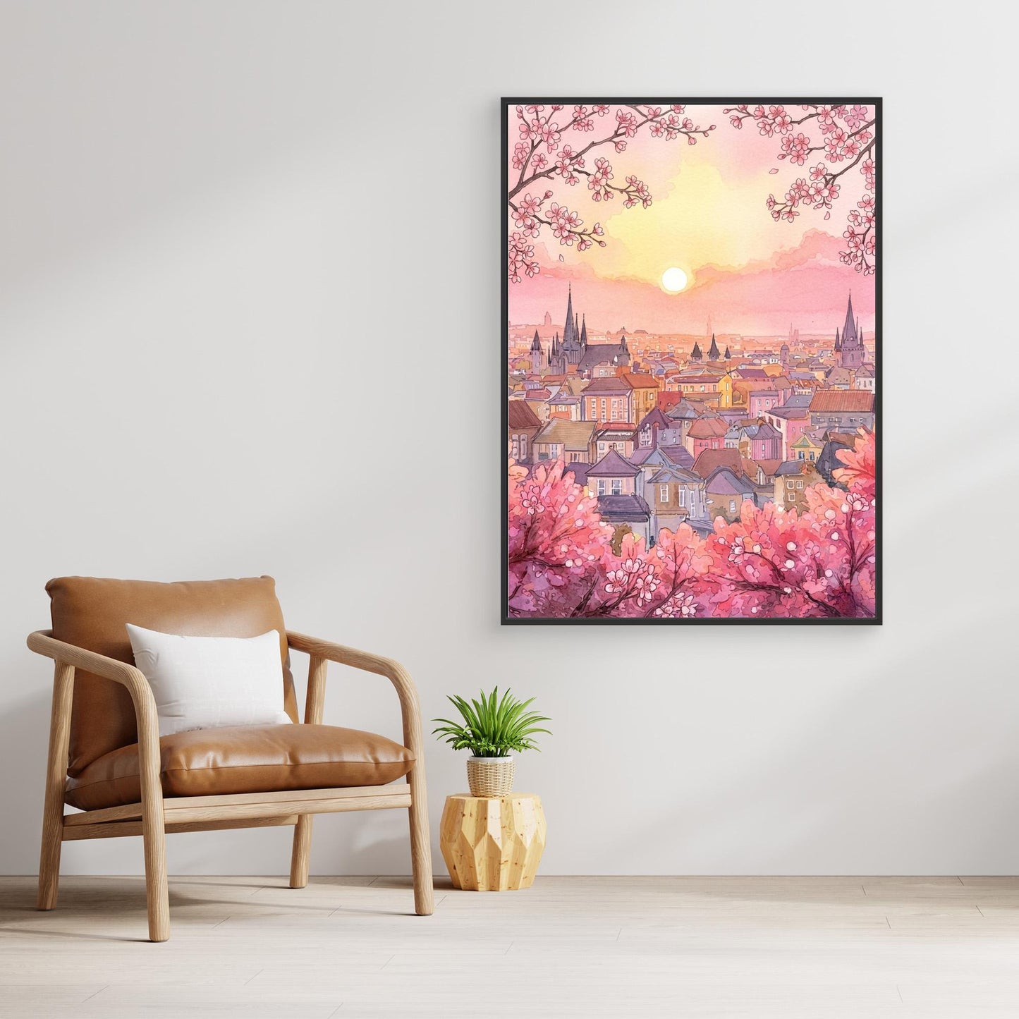 Rooftops at sunrise