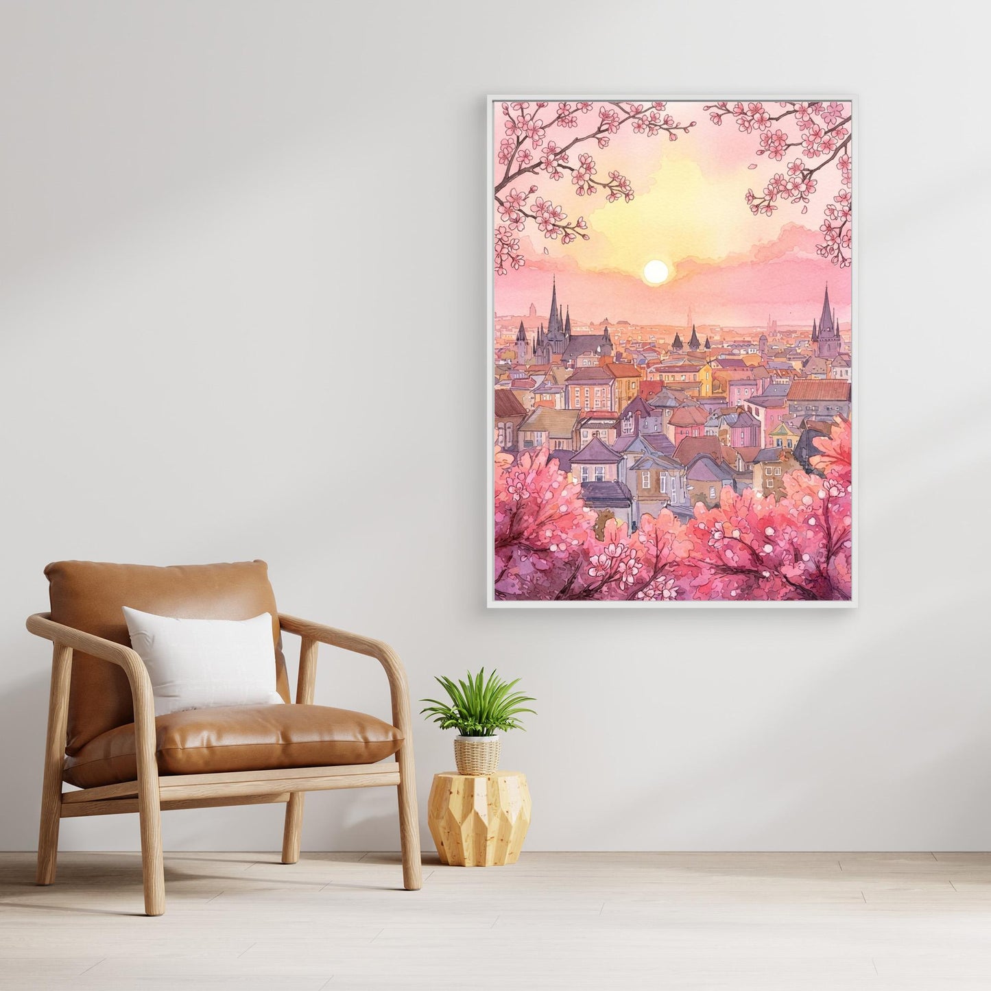 Rooftops at sunrise