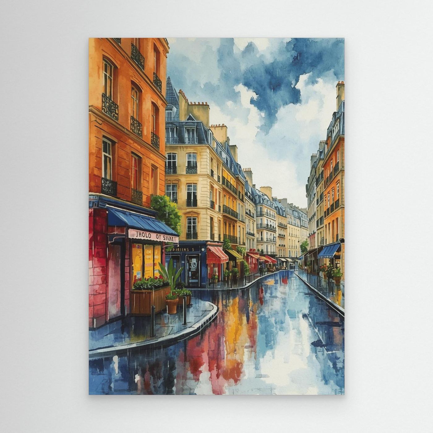 After the rain, boulevard reflections
