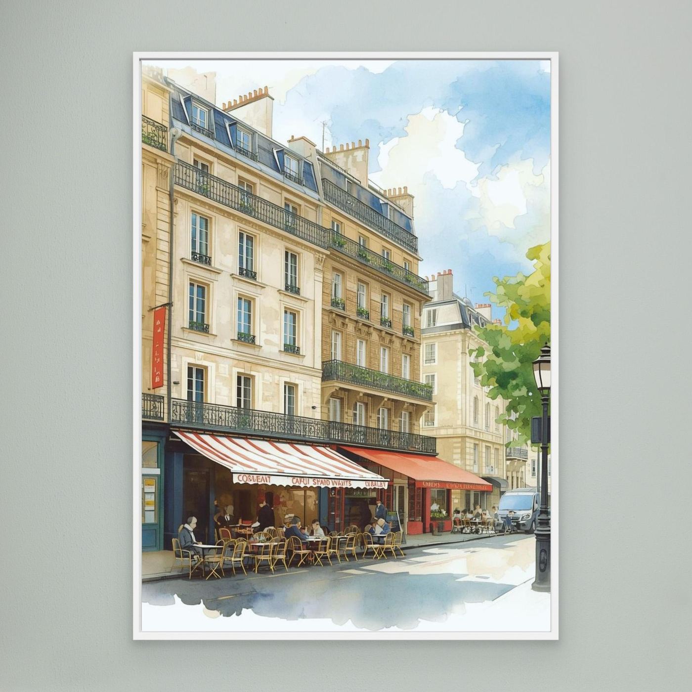 The striped awning, Île de la Cité