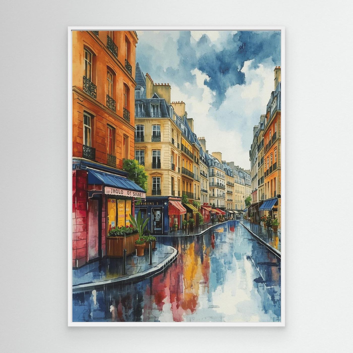 After the rain, boulevard reflections