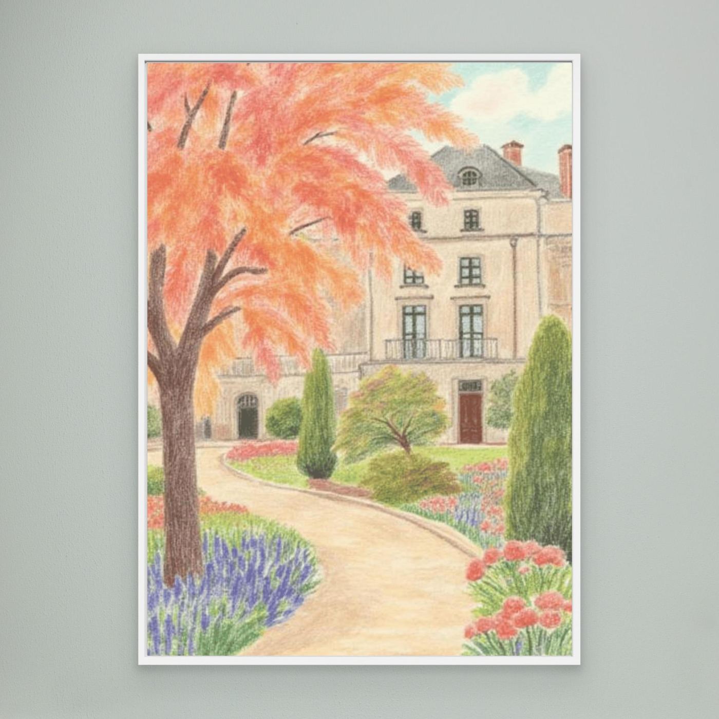 he estate, afternoon light