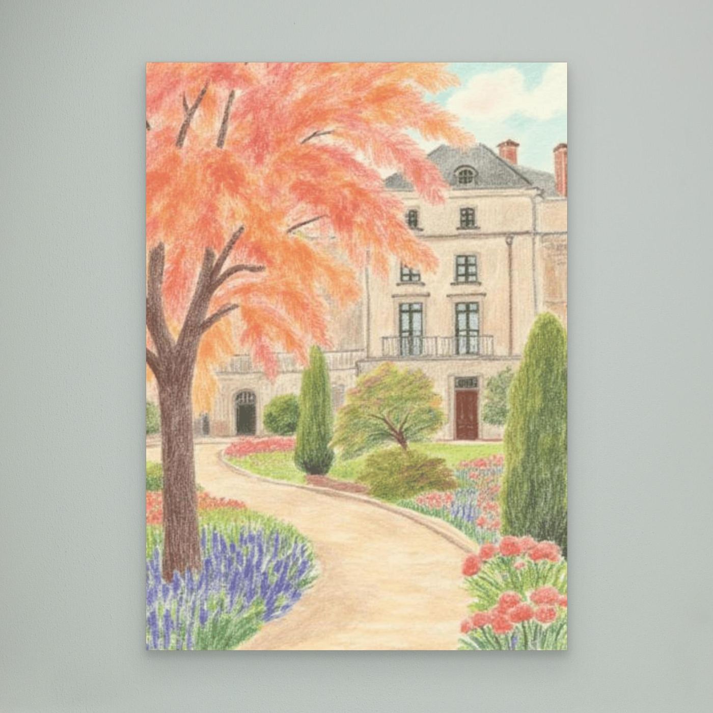 he estate, afternoon light